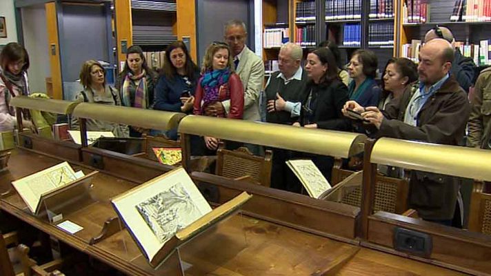 Telediario 1 - Jornada de puertas abiertas en la Biblioteca Nacional