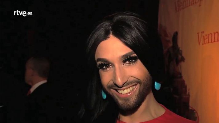 Eurovisión - Edurnevision - Saludo de Conchita a los eurofans españoles