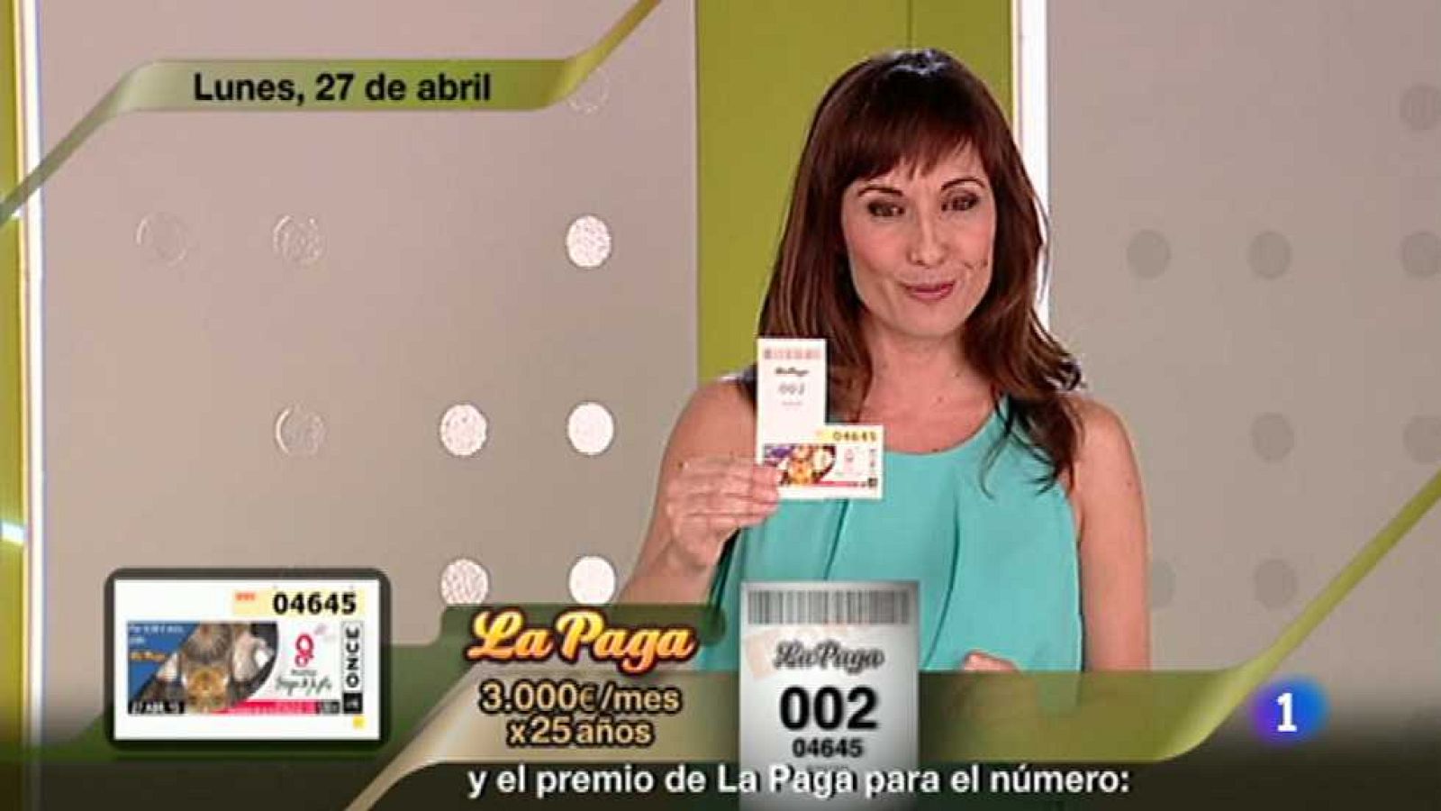 Sorteo ONCE - 27/04/15 - Ver ahora