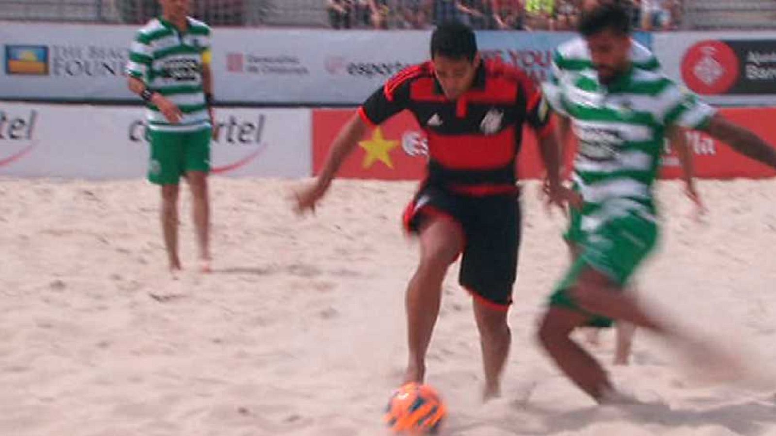 Fútbol Playa - Barcelona Beach Soccer Cup 2ª Semifinal: Sporting Clube Portugal - CR Flamengo - ver ahora