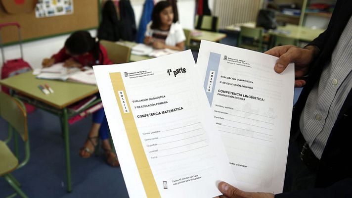 Telediario 1 - Comienza desde esta semana la nueva evaluación de tercero de Primaria