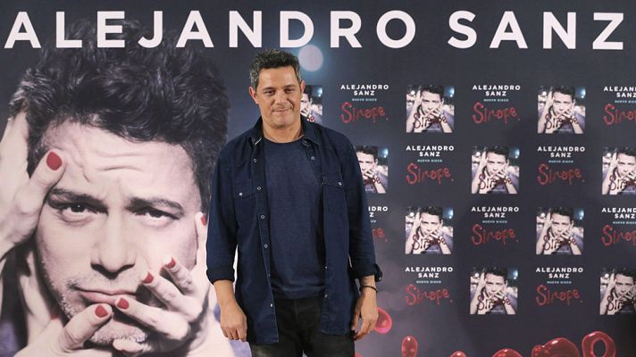 Telediario 1 - Alejandro Sanz presenta su último disco titulado Sirope