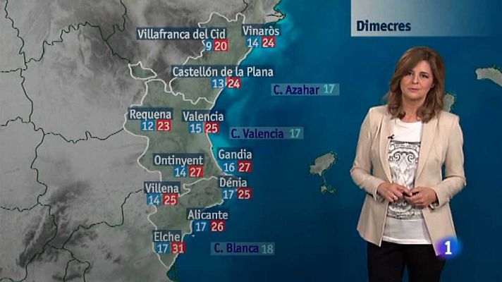 L'informatiu - Comunitat Valenciana - El tiempo en la Comunidad Valenciana - 05/05/15