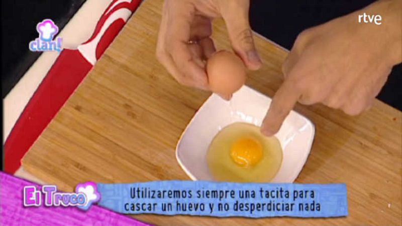 Truco - Cascar un huevo - Cocina con Clan | Ver