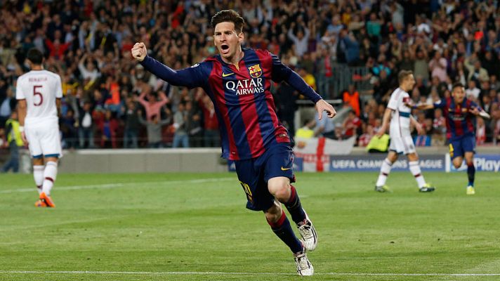 Telediario 1 - Messi destroza al Bayern