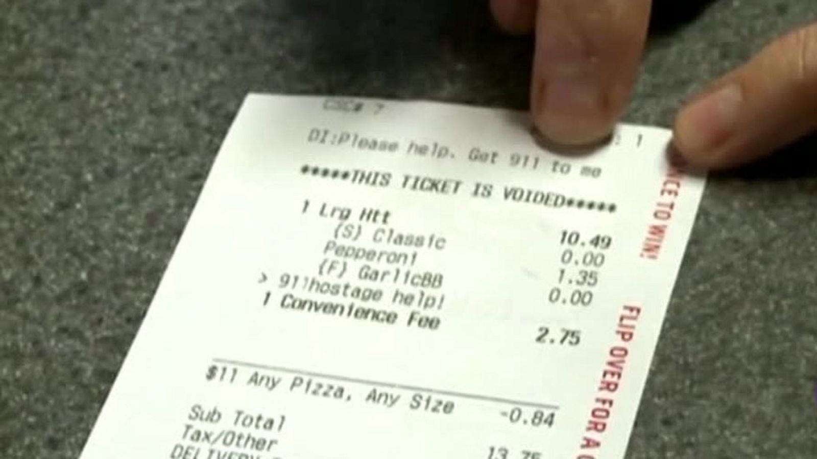 Una mujer retenida por su pareja logra escapar gracias a un pedido de pizza