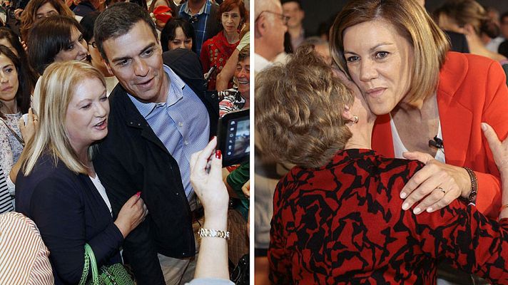 Telediario 1 - Primer día de campaña con agendas repletas de actos de los candidatos y líderes