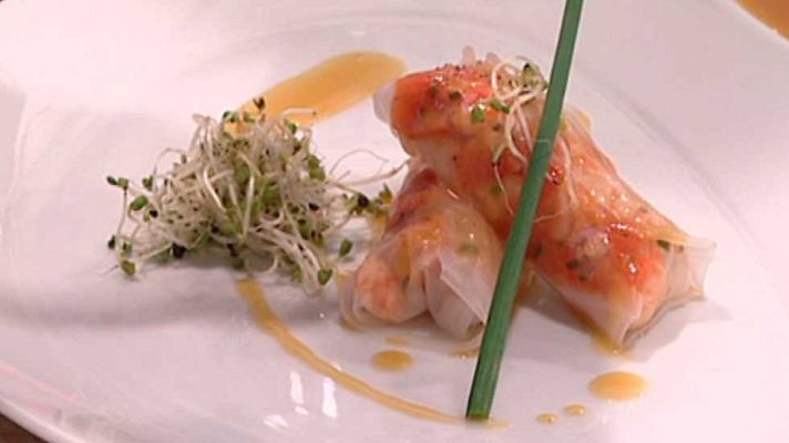 Cocina con Sergio - Canelones de marisco con salsa de naranja