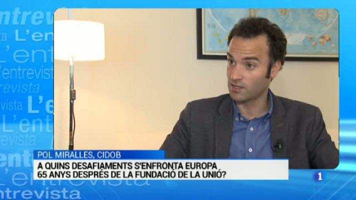 L'Informatiu - L'Entrevista de l'Informatiu Cap de Setmana, 09/05/2015: Pol Morilles, investigador per Europa del CIDOB