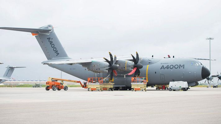 Telediario 1 - Alemania ha suspendido los vuelos de prueba de su A-400M