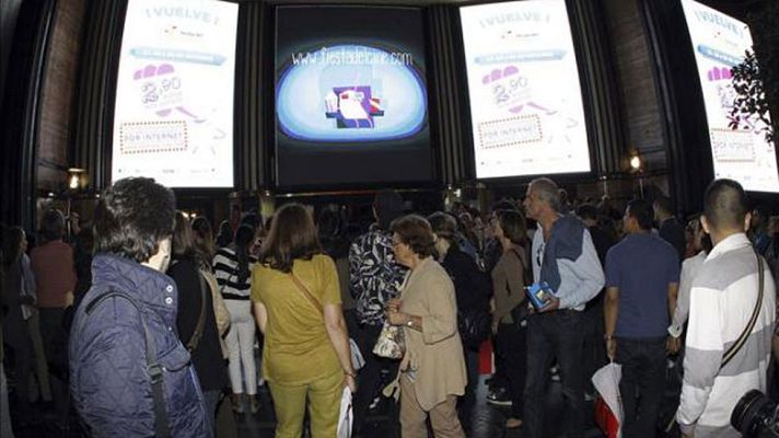 Telediario 1 - Se celebra de nuevo la fiesta del cine con entradas por menos de 3 euros