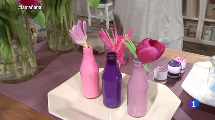 La mañana - Pintar cristal y aprovechar velas