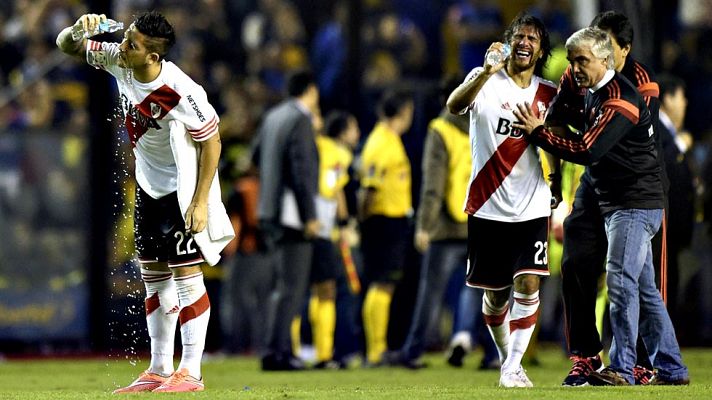 Telediario 1 - Clausuran preventivamente La Bombonera por incidentes durante el Boca-River