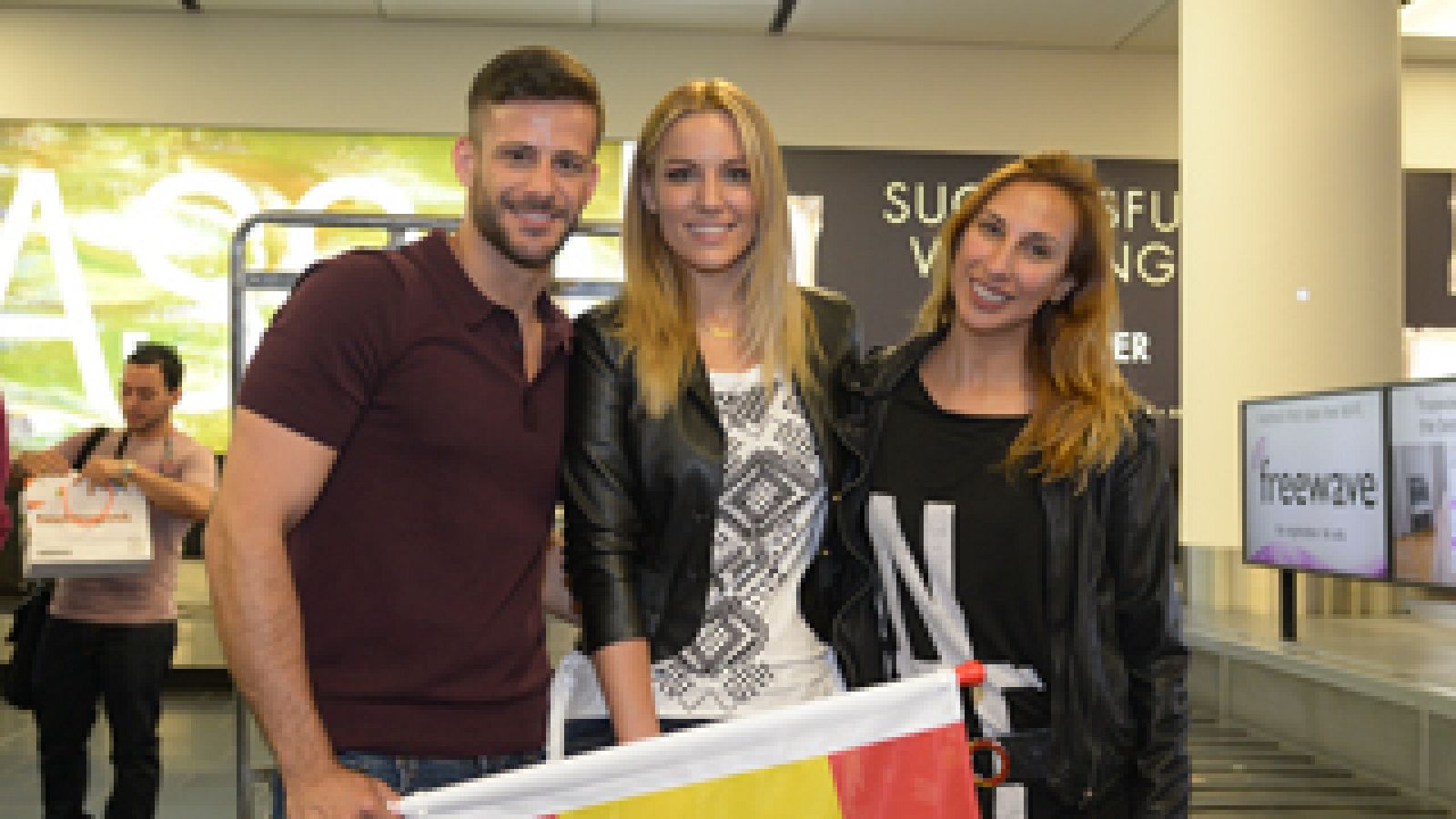 Eurovisión 2015 - Llegada de Edurne al Arena de Viena