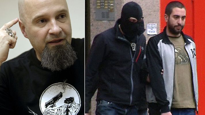 Telediario 1 - Diecinueve detenidos por enaltecimiento del terrorismo, entre ellos el líder de Def Con Dos