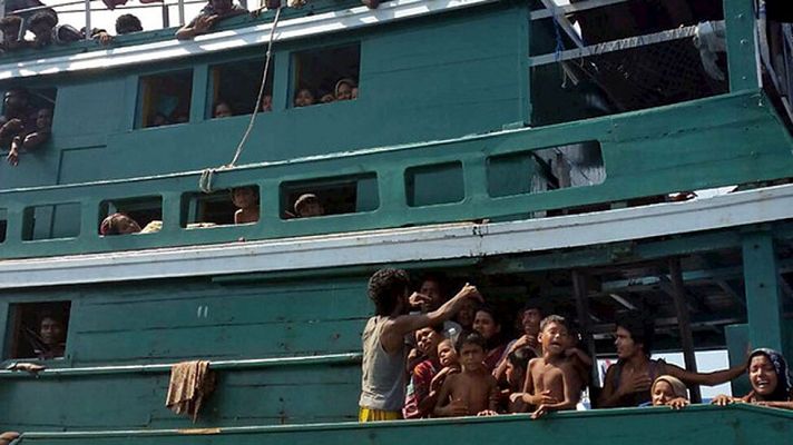 Telediario 1 - Inmigración en Asia