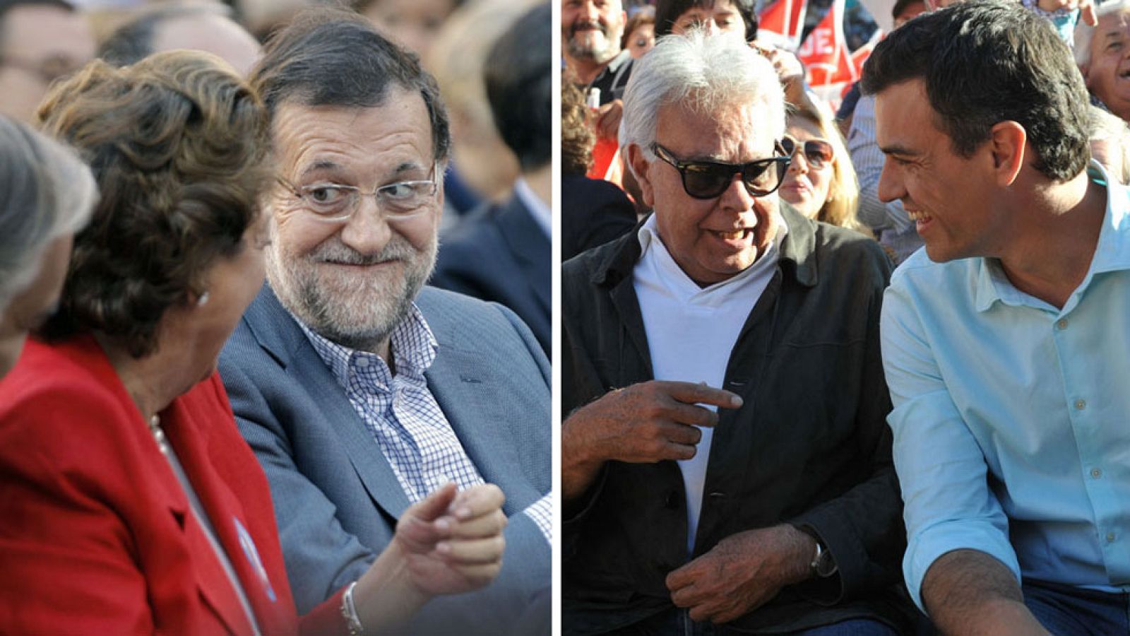 Rajoy y Sánchez piden el voto en las plazas de toros de Valencia y Cáceres | Ver
