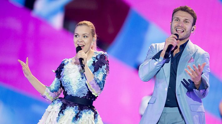 Eurovisión - Lituania Monika Linkyté y Vaidas Baumila cantan 'This Time'