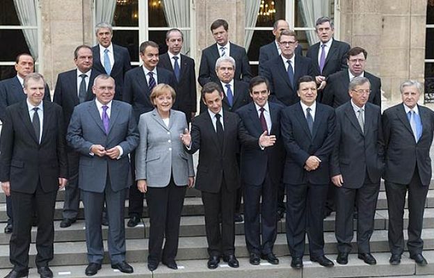  - Los líderes de la Eurozona, reunido