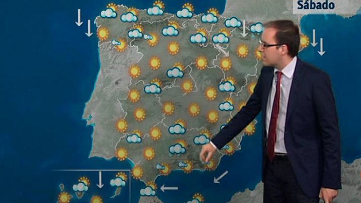 El tiempo - Continúa el viento fuerte en Galicia, Ampurdán, Estrecho