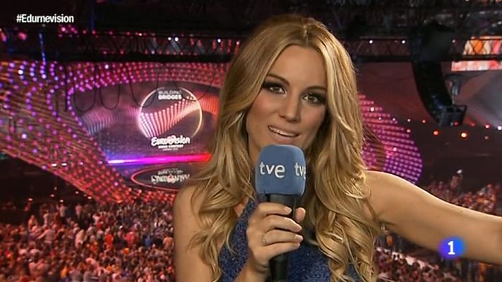 Eurovisión - La última entrevista de Edurne antes de cantar "Amanecer"