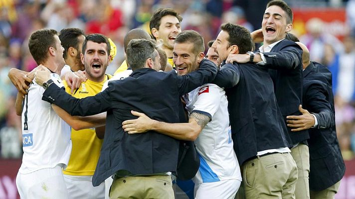 Telediario 1 - Fiesta en A Coruña por la permanencia del Deportivo