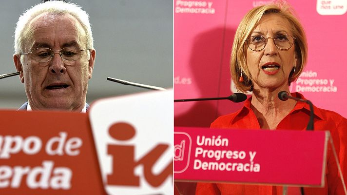 Telediario 1 - Elecciones municipales 2015: IU mantiene el número de concejales pese al descalabro electoral en Madrid y Rosa Díez dejará la dirección de UPyD
