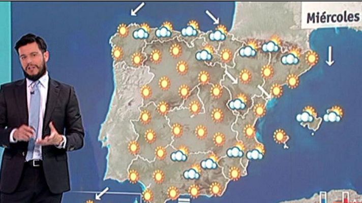 El tiempo - Subida de temperaturas en el sur y nubes en el Cantábrico y el sureste