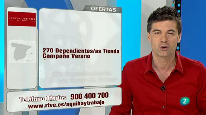 Aquí hay trabajo - Oferta de trabajo: 270 dependientes de moda