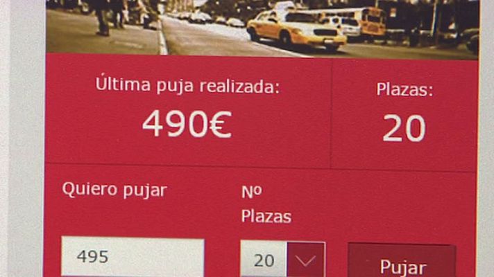 Telediario 1 - La subasta online de billetes de Iberia supera los 100.000 registrados