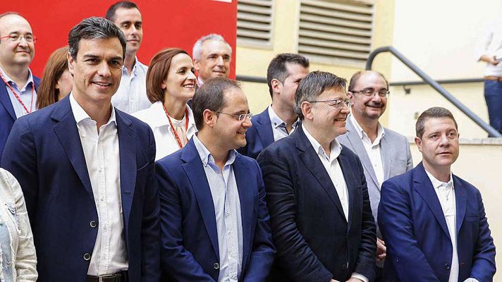 Telediario 1 - Pedro Sánchez ha anunciado su candidatura a las primarias