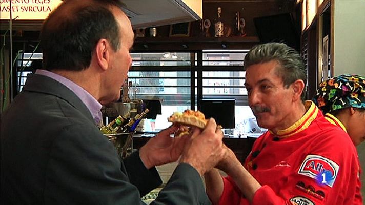 Telediario 1 - Pizza de alta cocina desde Tomelloso