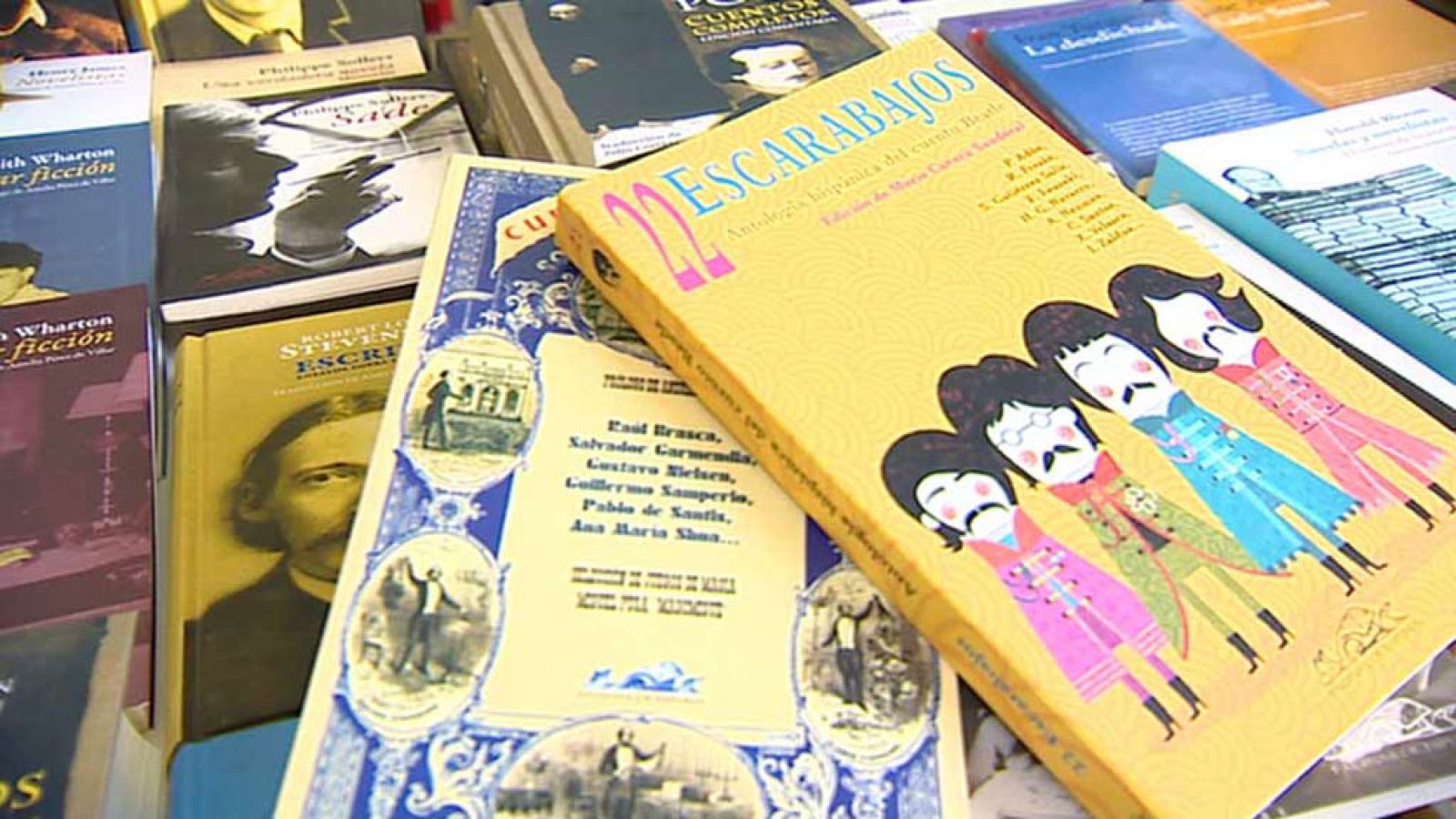 Día esplendido en la feria del libro de Madrid