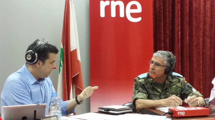 Telediario 1 - Las mañanas de RNE ha ofrecido una edición especial en directo desde la base española Miguel de Cervantes en Marjayoun, en Líbano