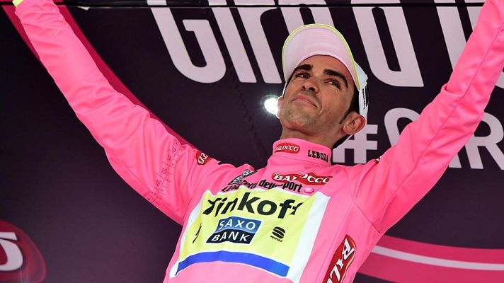Telediario 1 - Contador: "Ganar Giro y Tour es una motivación extra"