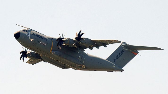 Telediario 1 - El Airbus 400M se estrelló en Sevilla al bloquearse la potencia de tres de sus cuatro motores