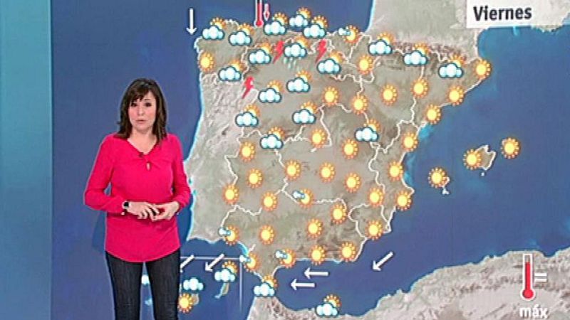 Bajan las temperaturas en Galicia y Cantábrico, donde habrá tormentas
