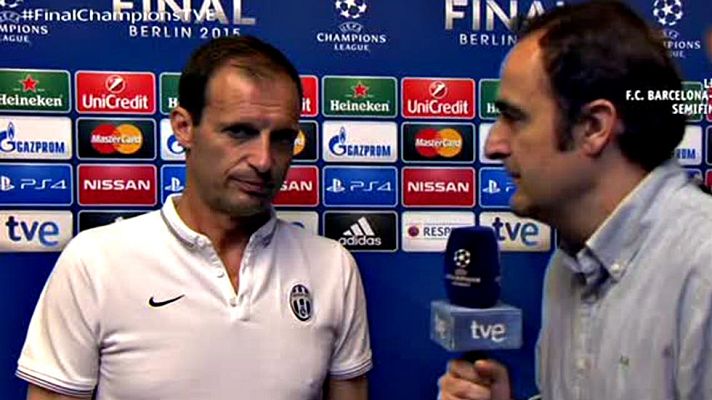 Champions League - Allegri: "Uno de los dos equipos hará triplete, espero que seamos nosotros"