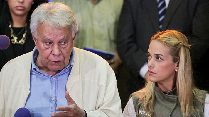 Telediario 1 - González en Caracas