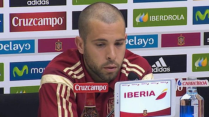 Telediario 1 - Jordi Alba: "Piqué no ha faltado el respeto a nadie"