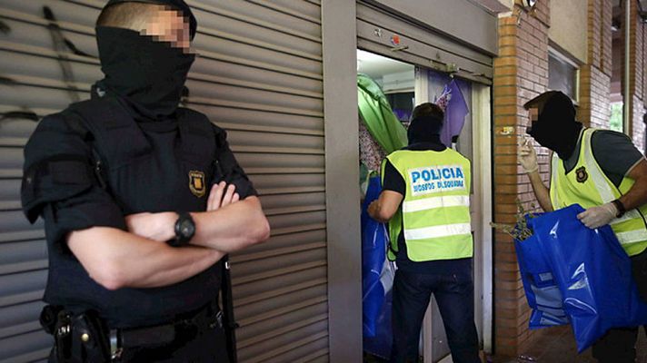 Telediario 1 - Operación policial los Latin Kings en Barcelona