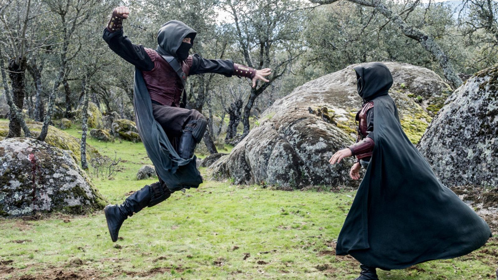 Águila Roja - Dos Águilas Rojas enfrentados en una lucha a muerte