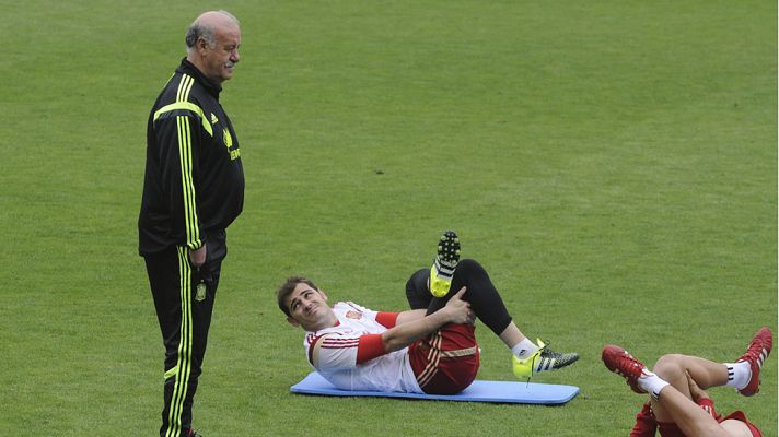 Telediario 1 - Del Bosque se hará centenario ante Bielorrusia