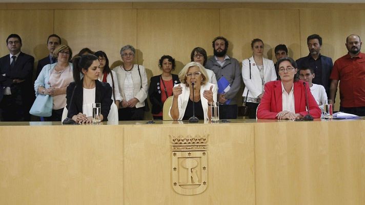 Telediario 1 - La oposición en el Ayuntamiento de Madrid exige que Zapata deje su acta de concejal