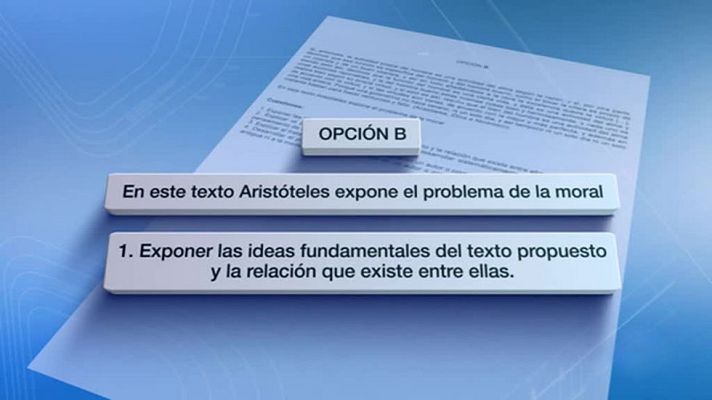 Telediario 1 - Un examen de Historia de la Filosofía de la selectividad de Madrid incluyó una pregunta no contemplada en el temario