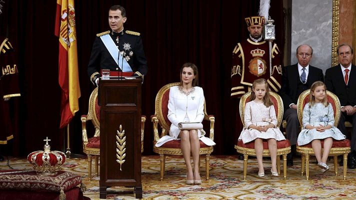 Telediario 1 - Felipe VI cumple un año en el trono