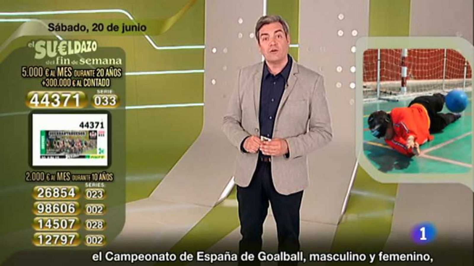 Sorteo ONCE - 20/06/15  - Ver ahora