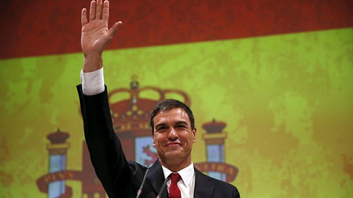 Telediario 1 - El PSOE defiende el uso de la bandera