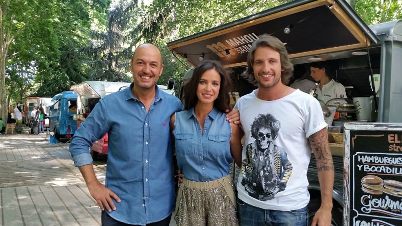 Cocineros al volante - Paula Prendes, �lex Alc�ntara e ��igo P�rez 'Urrechu' pasan el d�a entre 'food trucks' en MadrEAT