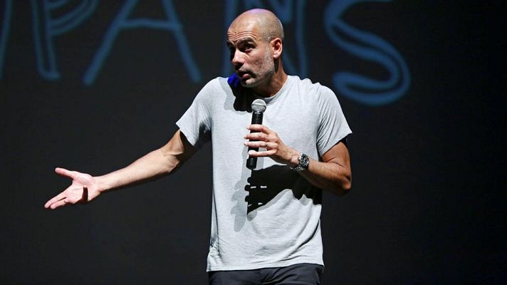 Telediario 1 - Guardiola muestra su preferencia por Laporta